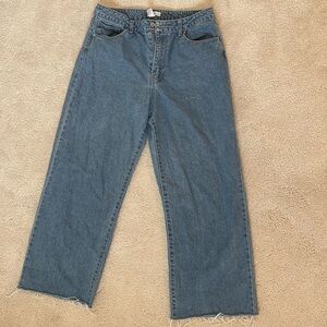 Forever 21 wide leg blue jeans size 30
